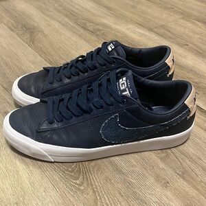 Mens NIKE SB Zoom Blazer Low Pro GT "Denim Swoosh" Sneaker Size 11